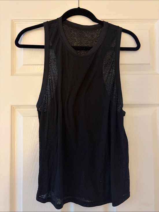 lululemon athletica Tops - lululemon athletica Black Mesh-Panel Athletic Tank